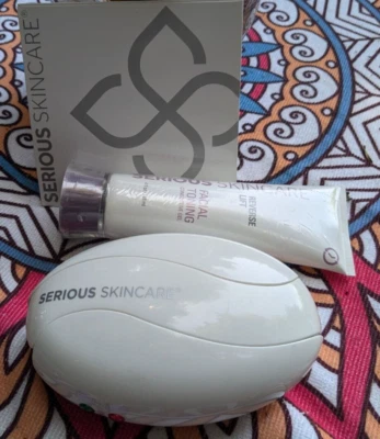 Sistema de microcorriente de tonificación facial elevación inversa gel conductor DVD instructivo  Foto 1 de 4