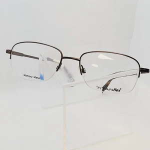 Titanflex M964 Men's Eyeglasses Frame 53-17-140 Light Brown LBR - Picture 1 of 16