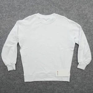 Sudadera Lululemon Talla 8 Perfectamente Grande Crew WHT Blanco Brillante - Imagen 1 de 7