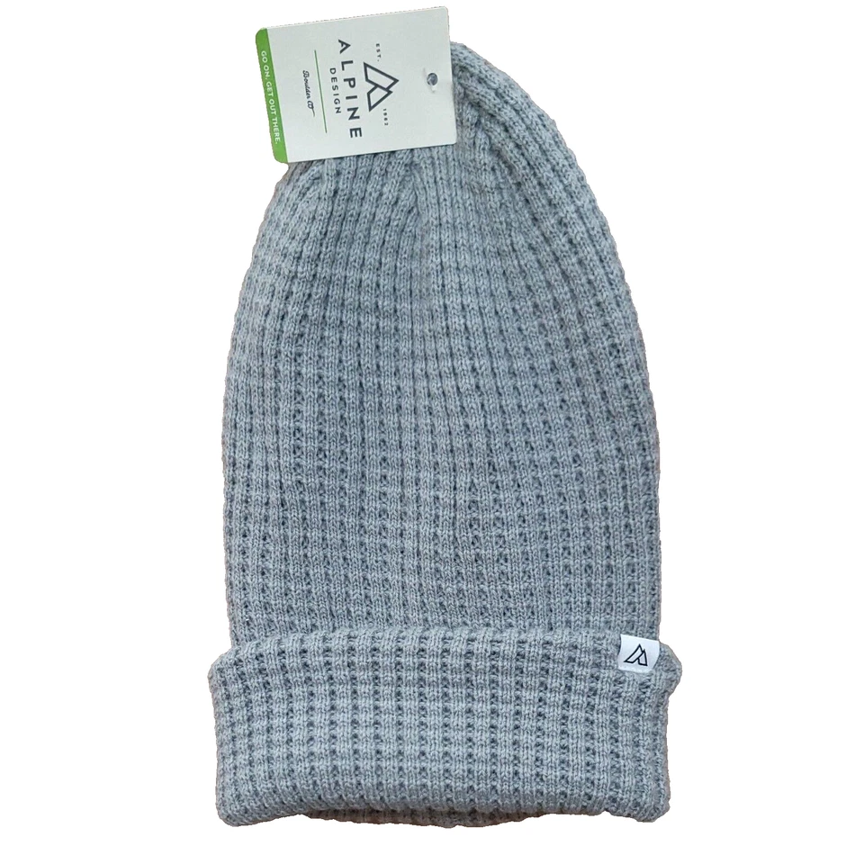 Alpine Design women s Slouchy waffle Beanie hat One Size