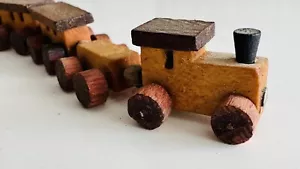 Loquai, Germany, 5 Piece Freight Train Wooden Set - Picture 1 of 7