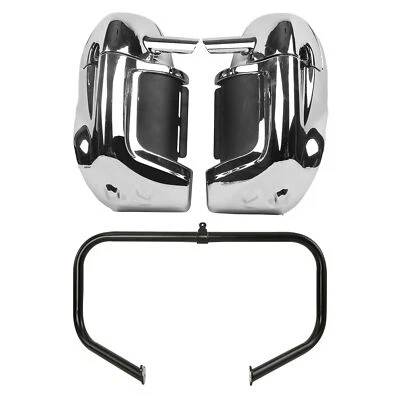 Lower Vented Leg Fairings w/ Engine Crash Bar Fit For Harley Road Glide 09-13 - Изображение 1 из 4