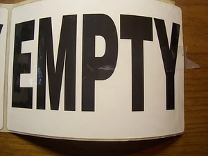 25 NEUE "LEERE" ETIKETTEN AUFKLEBER SELBSTKLEBEND 6" X 4" SICHERHEIT - Bild 1 von 1