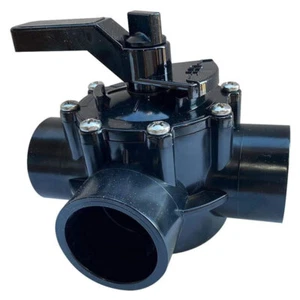 For Pentair 3-Way 3 Port PVC Diverter Valve 1.5"-2" Plumbing Pool & Spa 263037 - Picture 1 of 5