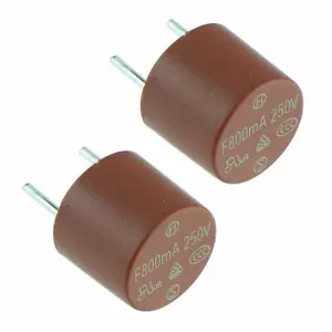 2x 1.6A Radial PCB Quick Hit Circular Fuse - Picture 1 of 1