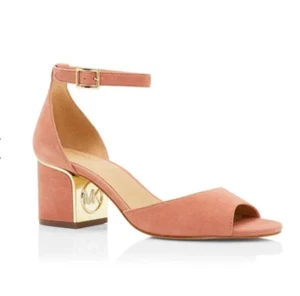 MICHAEL KORS Lana Suede Mid Heels - size 7 - BNWT - RRP $189 - Picture 1 of 6
