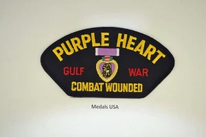 PURPLE HEART - GULF WAR - Iron on Patch HAT JACKET OR VEST - P644 - Picture 1 of 1