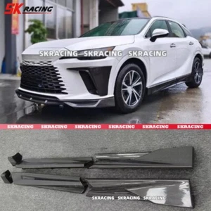 Fits Lexus RX350H 450H 2023 Real Carbon Fiber Side Skirts Splitter Panel BodyKit - Picture 1 of 8