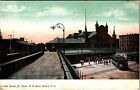 Market Street Penna Railroad Depot Newark New Jersey Vintage Postcard