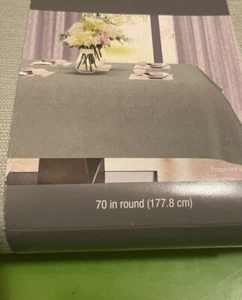 Essential Home Table Cloth Solid Green in Rectangle - Picture 1 of 2