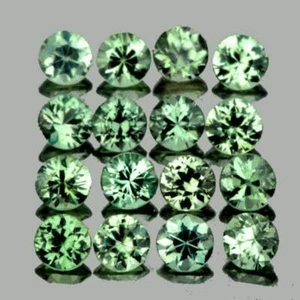 Green Sapphire Round 2.00 mm 25 pieces, Flawless-VVS, Natural Loose Gemstone - Picture 1 of 2