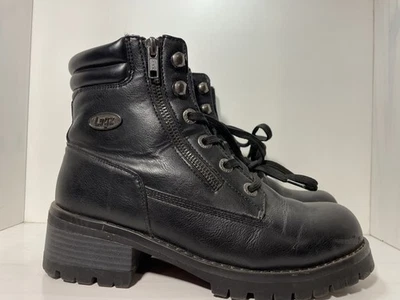 Lugz Womens Flirt Hi Zip Classic Chukka Combat Boot Size 8 Black - Image 1 of 4