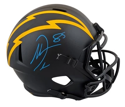 Casco Chargers Antonio Gates Firmado Eclipse Tamaño Completo Velocidad Representante BAS Testigo Foto 1 de 3