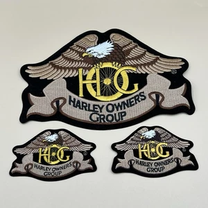 Harley Owners Group HOG Eagle Patches 3er Set Large & Small Motorrad Weste - Bild 1 von 4