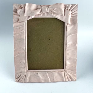 Marco de fotos vintage de cerámica rosa con arco elevado 4x5 - Imagen 1 de 9