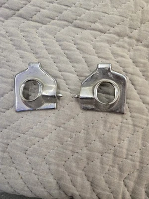 1957 1958 Cadillac Wiper Escutcheon Bezels Pair OEM used Left and Right - Image 1 of 4