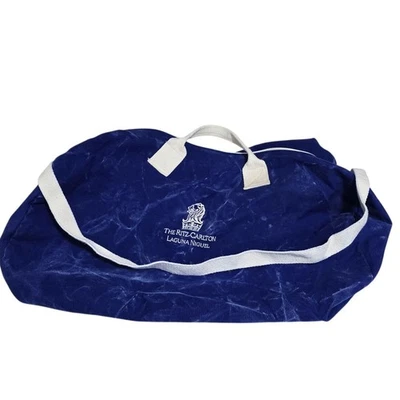 Bolso de Lona De Colección Ritz Carlton Laguna Niguel Resort Azul Lona Grande Bordado Foto 1 de 4