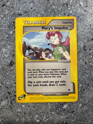 Pokemon TCG Cards Mary's Impulse 142/165 Expedition Uncommon LP - Image 1 of 4