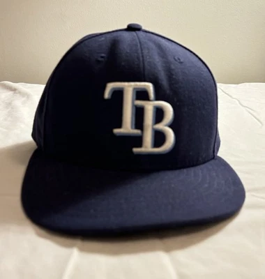 New Era 59Fifty Hat MLB Tampa Bay Rays Authentic Collection On Field 7 1/4 - Image 1 of 4