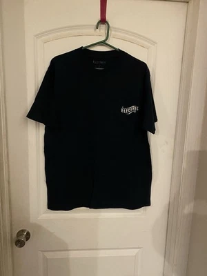 Electric T-shirt Dark Blue Large Short Sleeves Unisex 100% Cotton Print Salt - Image 1 of 4