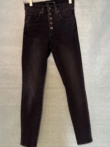 Veronica Beard Debbie High Rise Skinny Ankle Jeans Black Size 24 EUC - Picture 1 of 6
