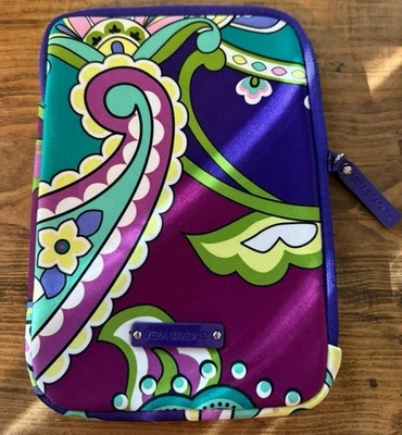 Capa Vera Bradley Heather roxa neoprene eReader iPad 9x6.5x0.75" aposentada - Imagem 1 de 3