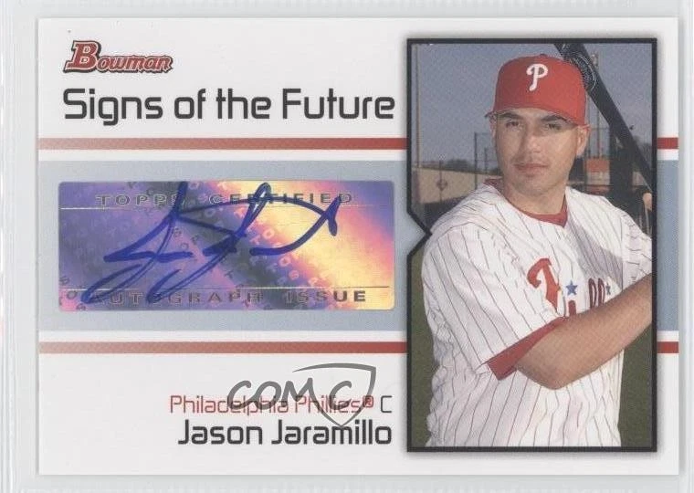 2008 Bowman Signs of the Future Jason Jaramillo #SOF-JJ Auto - Image 1 of 2