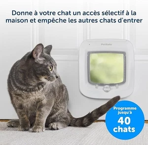 Petsafe PPA1916687 Chatière à Puce Électronique pour Chat avec Micropuce Lecteur - Picture 1 of 6