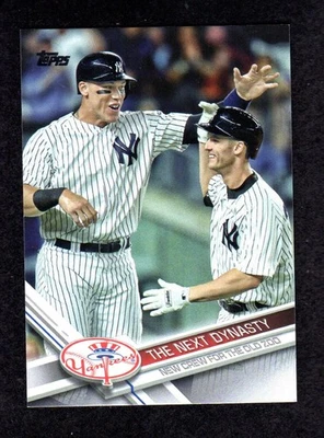 Tarjeta de novato 2017 Topps Update #US148 Aaron Judge Greg Bird NY Yankees casi nueva+ Foto 1 de 2