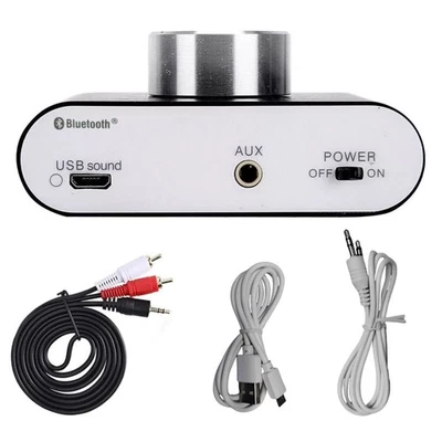 Black Mini Bluetooth 5.0 Digital Power Amplifier HiFi Stereo Audio 50W+50W - Image 1 of 4