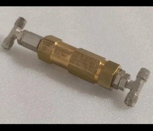 WITT S040257 Gas Non-Return Safety Valve 0.5 bar Brass FPM PN63 -b514 - Picture 1 of 2