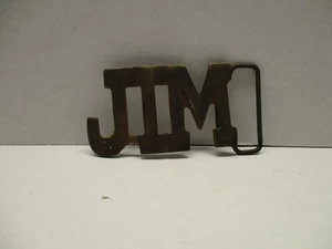 JIM Belt Buckle Vtg - Picture 1 of 5