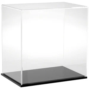 Plymor klare Acryl Vitrine mit schwarzem Sockel, 12" B x 8" T x 12" H - Bild 1 von 1