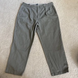 Vintage Polo Ralph Lauren Plissee Chino Andrew Hose Herren Größe 40X30 Khakis - Bild 1 von 9
