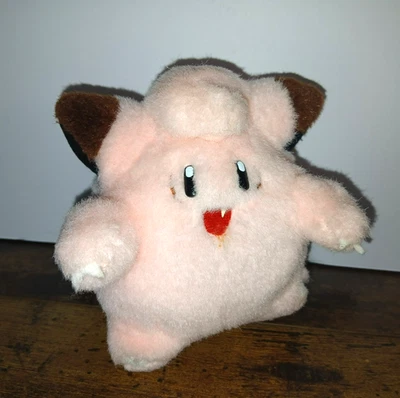 VHTF vintage Tomy Clefairy fuzzy plush 5" Pokemon Pocket monsters stuffed fairy - Image 1 of 4