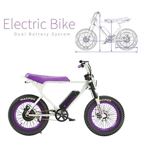 Macfox Electric Bike X1S x Bs.zay Special Edition Extra Long Seat 500W Motor - Picture 1 of 6