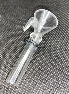 Glass Slide Bowl/Stem Replacement Male 9mm/10mm for Water Pipe 3 In With O Ring - Picture 1 of 5