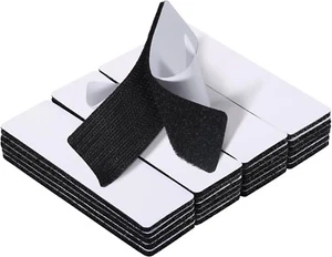 20 Sets 1x4 Inch Hook and Loop Fastener Strips with Adhesive for Home Office - Picture 1 of 5