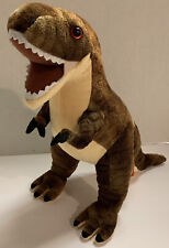 Wild Republic T-Rex Dinosaur Stuffed Animal Plush Red Brown 13” Tyrannosaurus