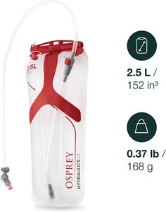 OSPREY HYDRAULICS LT REPLACEMENT RESERVOIR: 2.5 LITER RED New - Picture 1 of 8
