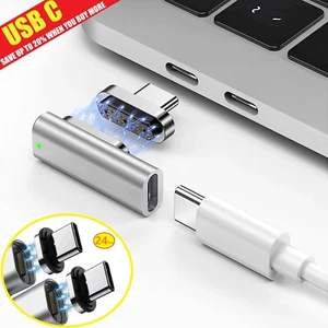Magnetic USB Type C Charging Converter Charger adapter Cable 4K Video PD Power - Picture 1 of 16