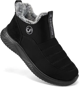 Alicegana Womens Snow Boots Winter Shoes Warm Fur Lined Ankle Booties Slip On Wa - Picture 1 of 6