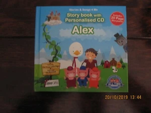 STORY BOOK WITH PERSONALISED CD ALEX new - Picture 1 of 2