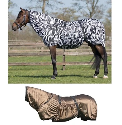 AKTION Ekzemerdecke im Zebra Look oder Braun, Falabella bis Full Gr. 55-155 - Bild 1 von 2
