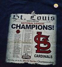 St. Louis Cardinals 2011 National League Champions T-Shirt! Nice W/Org Sticker!
