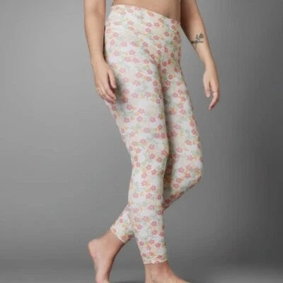 adidas Optime Training Mid-Rise Flowers 7/8 Leggings HS3630 Women's Small - Image 1 of 4