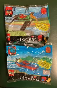 (2) LEGO McDonalds Happy Meal Toy Classic Building Toys New #7 & #8 - Picture 1 of 2
