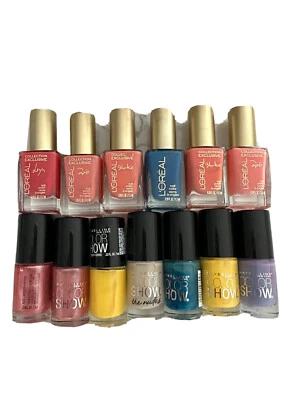 Esmalte de uñas color Loreal and Maybelline 10 por mezcla de $5 Foto 1 de 2