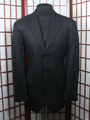 John W Nordstrom Loro Piana Sport Coat Size 42 L T Tall Black 100% Cashmere - Image 1 of 4