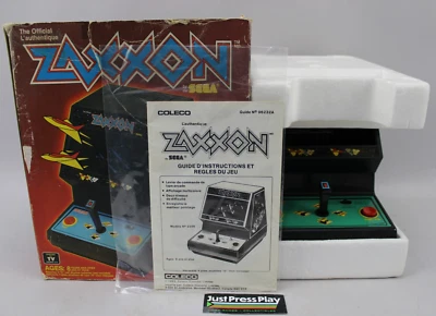 De Colección Coleco Zaxxon Sega Portátil Mesa Electrónica Arcade Juego Probado/Funcionando Foto 1 de 4